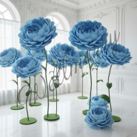 Ростовой цветок из бумаги "Пион голубой" Ростовой цветок из бумаги "Пион голубой"